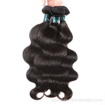 Brazilian Virgin Body Wave Hair Bundles 100gram Human Hair Bundles and Closure Cuticle Aligned Human Hair Extension